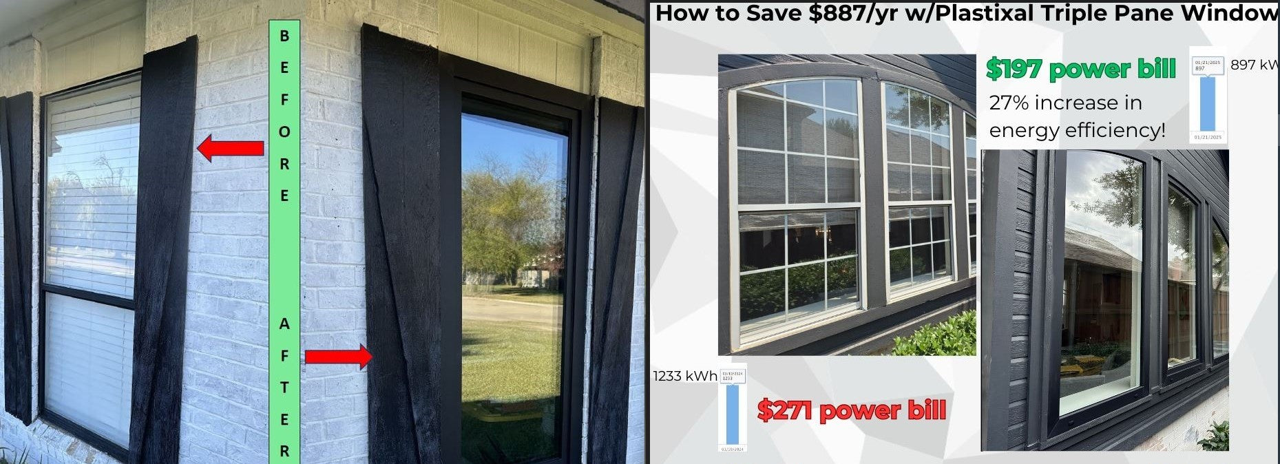 36 in X 48 in.  uPVC-Triple Pane, Tilt & Turn, LowE-Glass +Screen +Nail Flange. White-White; New Construction or Replacement; Left/Right Handed