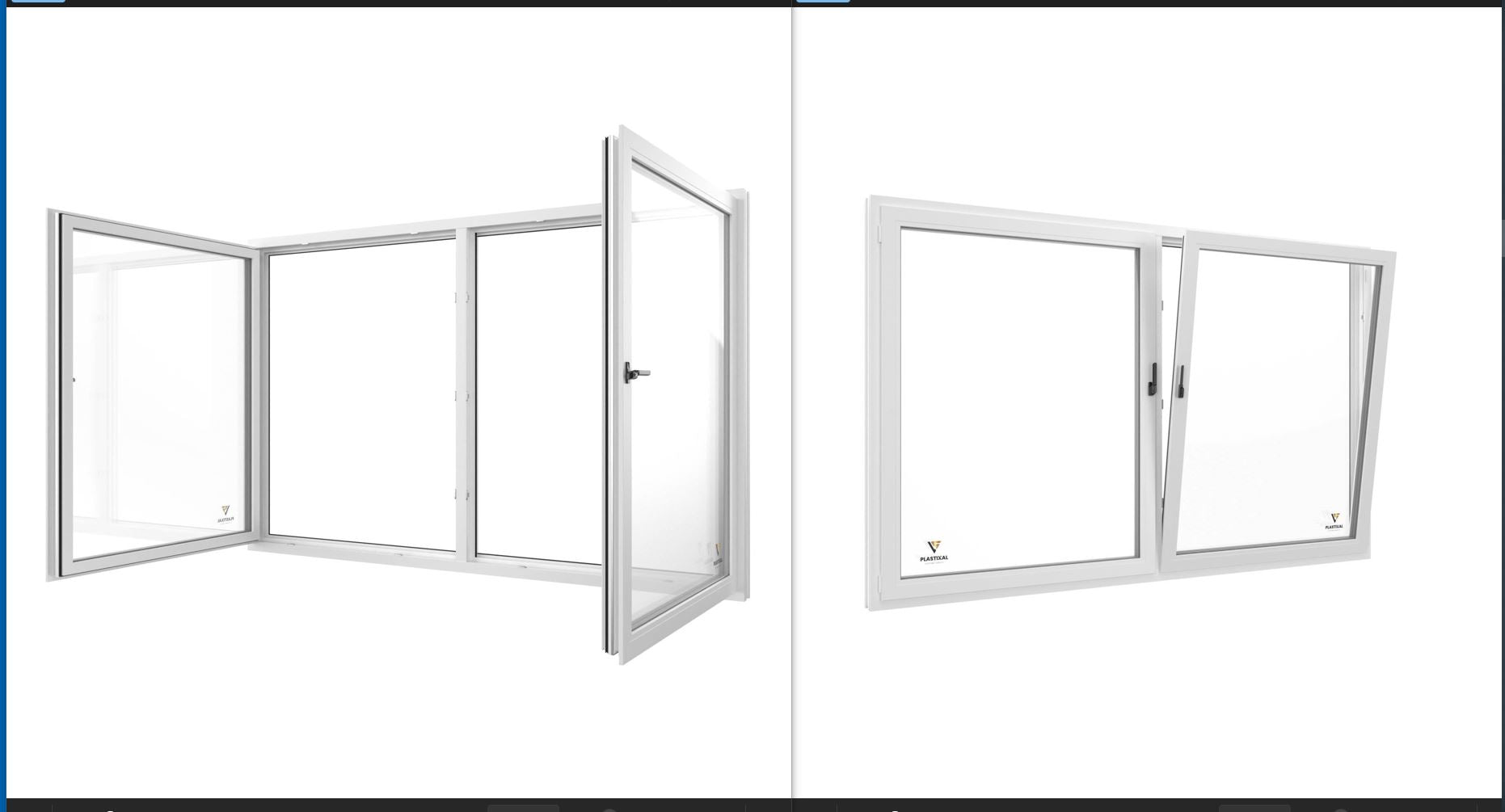 72 in X 48 in. uPVC-Triple Pane, Tilt & Turn, LowE-Glass +Screens +Nail Flange. Double Sash, New Construction or Replacement. Left/Right Handed, White or Black